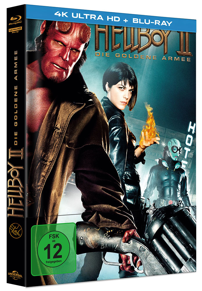 HELLBOY 2 - DIE GOLDENE ARMEE (4K UHD+Blu-Ray) - Cover B - Mediabook - Limited 391 Edition