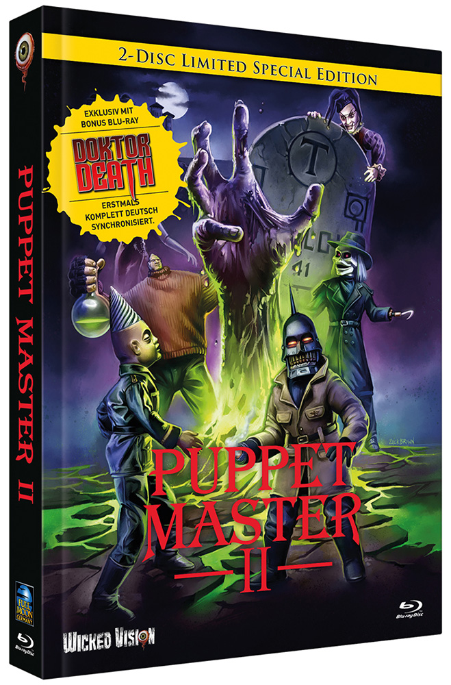 PUPPET MASTER 2 / PUPPET MASTER: DOCTOR DEATH (Blu-Ray) (2Discs) - Cover A - Mediabook - Limited 333 Edition