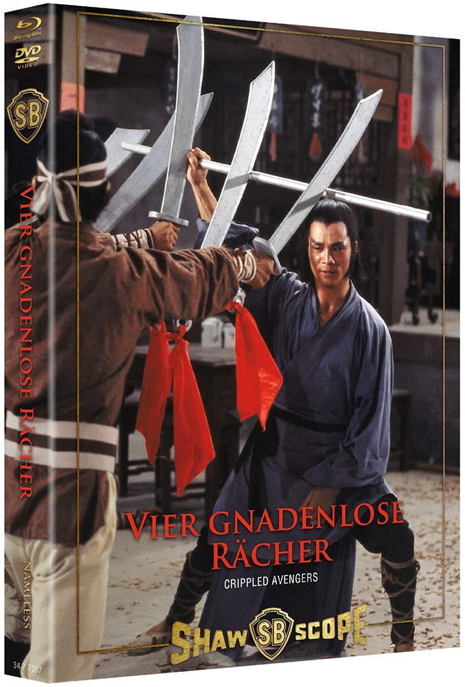 VIER GNADENLOSE RÄCHER (CRIPPLED AVENGERS) (Blu-Ray+DVD) - Cover B - Mediabook - Limited 333 Edition