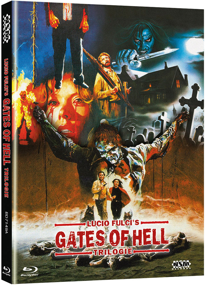 LUCIO FULCIS GATES OF HELL TRILOGIE (Blu-Ray) - Cover A - Mediabook - Limited 999 Edition - Uncut