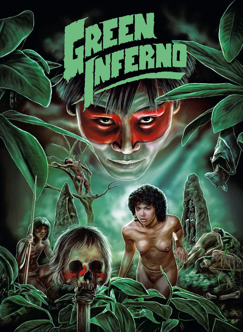 GREEN INFERNO (Blu-Ray) - Mediabook (wattiert) - Limited 222 Edition + Bolus-DVD