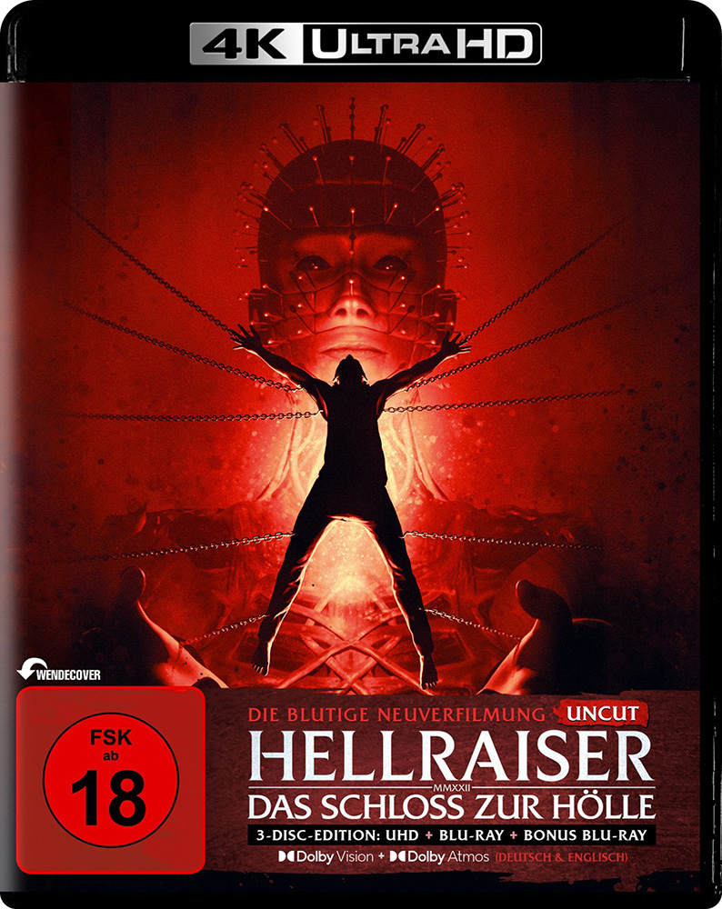 HELLRAISER - DAS SCHLOSS ZUR HÖLLE (4K UHD+2Blu-Rays)