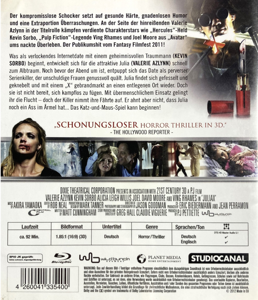 JULIA X (Blu-Ray 3D) - 2D & 3D Version - Uncut