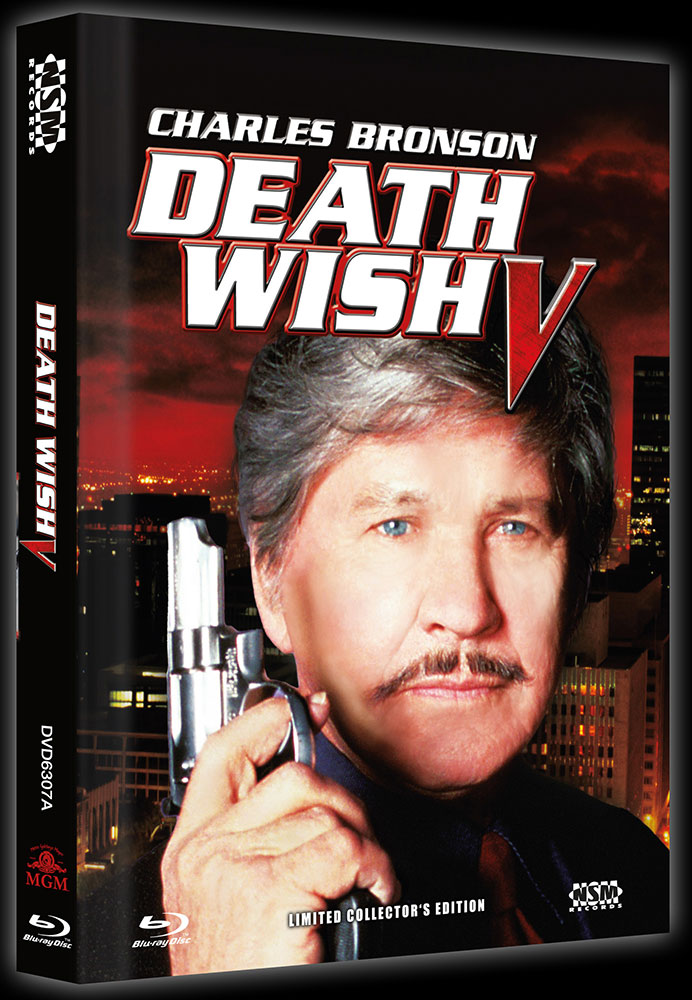 DEATH WISH 5 - THE FACE OF DEATH (Blu-Ray+DVD) - Cover A - Mediabook - B-Ware ohne Limitierungsnummer!