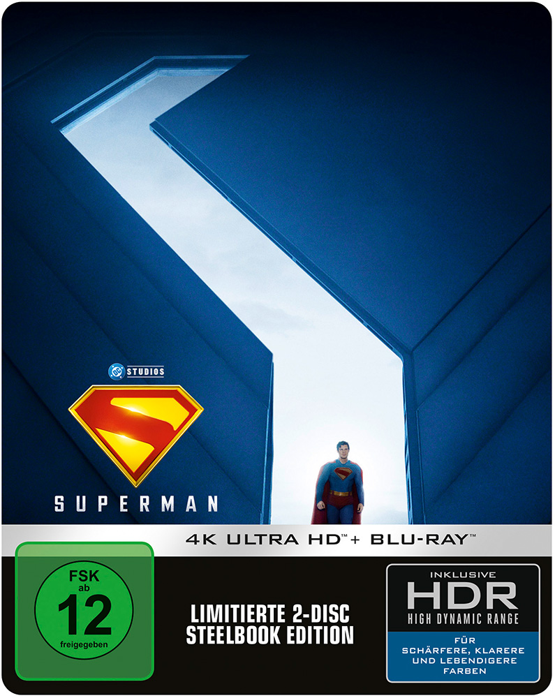 SUPERMAN (2025) (4K Ultra HD+Blu-Ray) - Cover B - Limited SteelBook Edition