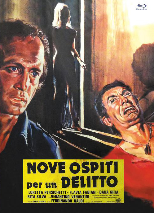 NOVE OSPITI PER UN DELITTO - NEUN GÄSTE FÜR DEN TOD (Blu-Ray+DVD) - Cover B - Mediabook - Limited 222 Edition