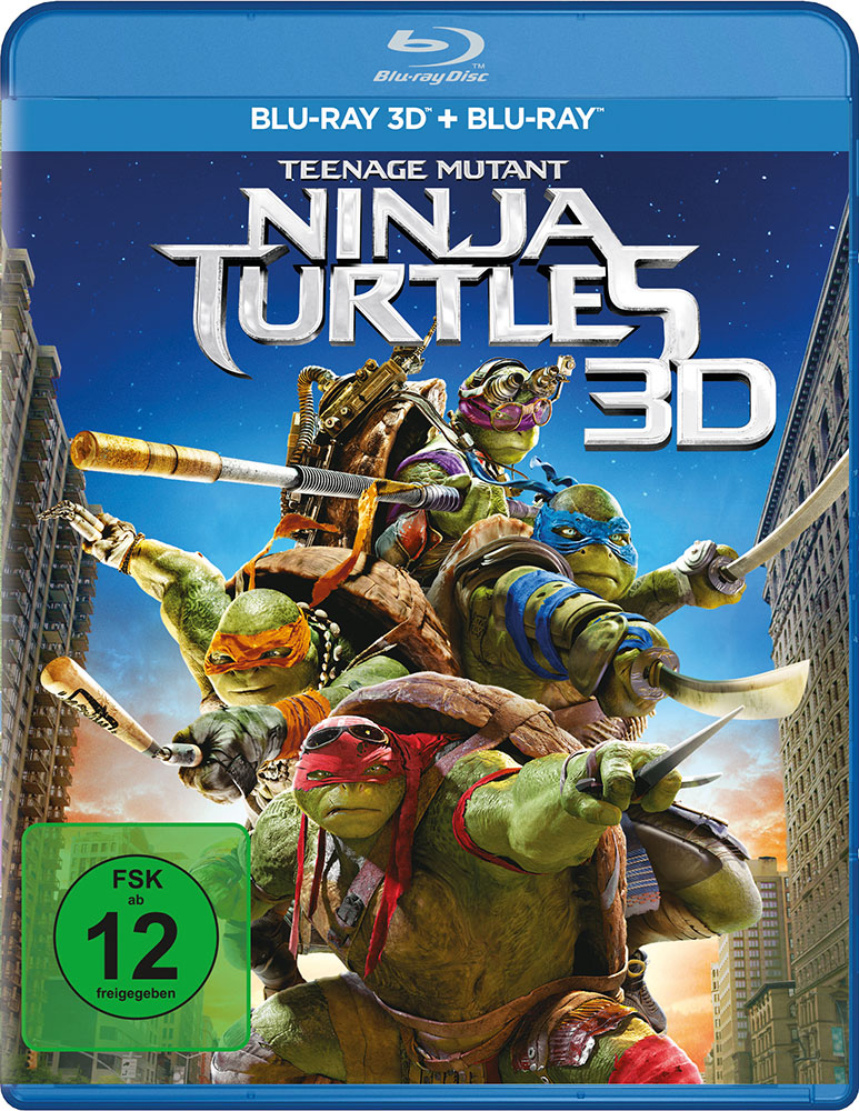 TEENAGE MUTANT NINJA TURTLES (2014) (Blu-Ray 3D+Blu-Ray) (2Discs) - 2D & 3D Version