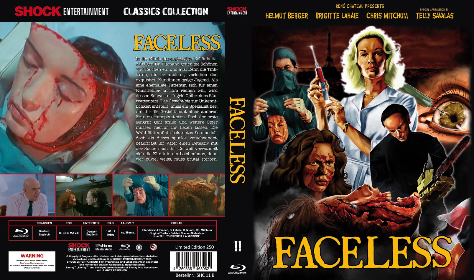 FACELESS (Blu-Ray) - Cover B - Classics Collection #11 - Uncut