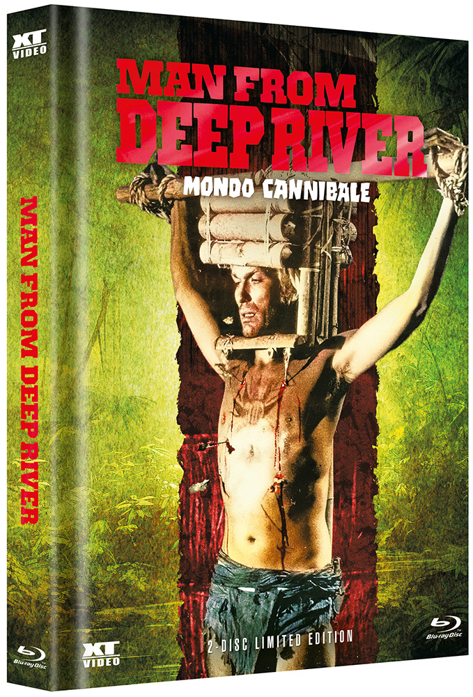 MONDO CANNIBALE (MAN FROM DEEP RIVER) (Blu-Ray+DVD) - Cover 2 - Mediabook (Wattiert) - Limited 666 Edition