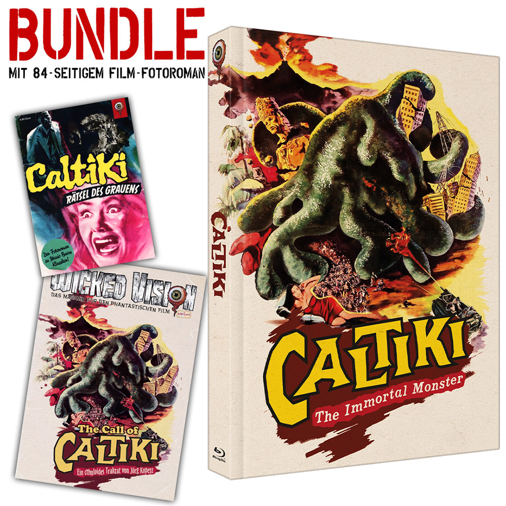 CALTIKI - RÄTSEL DES GRAUENS (Blu-Ray+DVD) - Cover B - Mediabook + Fotoroman - Limited Edition