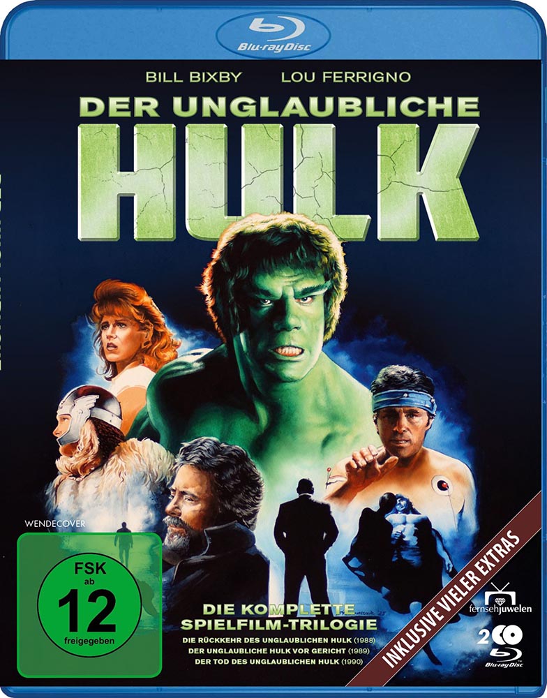 UNGLAUBLICHE HULK, DER - Die komplette Spielfilm-Triologie von 1988-1990 (Blu-Ray) (3Discs)