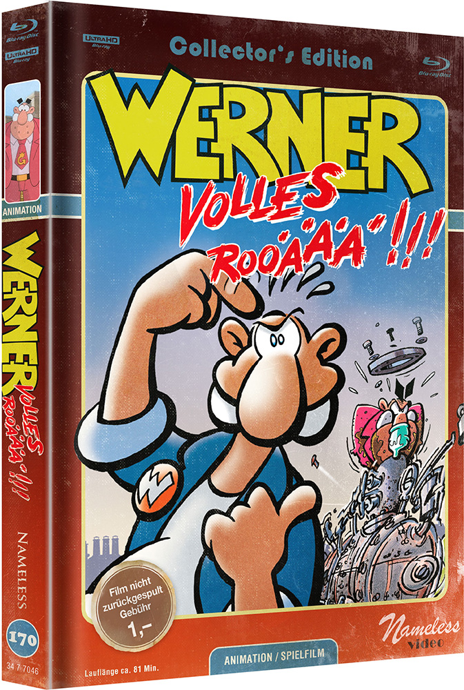 WERNER - VOLLES ROOÄÄÄ (4K UHD+Blu-Ray) - Cover C - Mediabook - Limited 333 Edition