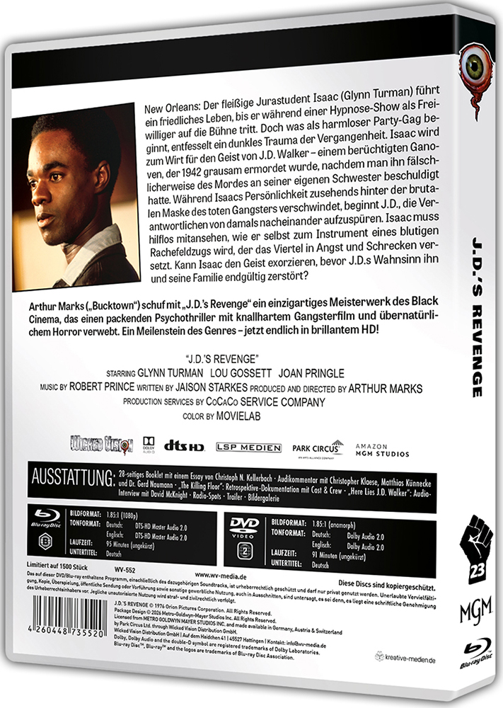 J.D.´s REVENGE (Blu-Ray+DVD) - Limited 1500 Edition - Black Cinema Collection #23