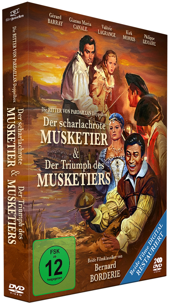 RITTER VON PARDAILLAN Doppelbox, DIE: DER SCHARLACHROTE MUSKETIER & DER TRIUMPH DES MUSKETIERS (2DVDs)