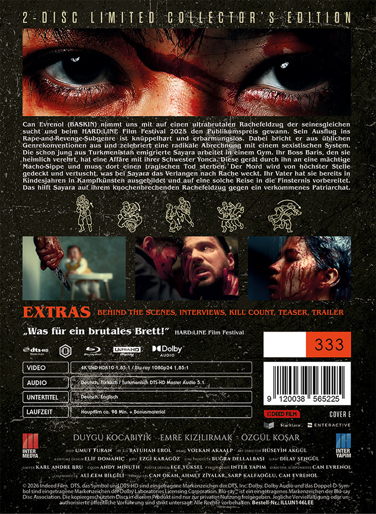 SAYARA - REVENGE IS DARKNESS (4K UHD+Blu-Ray) - Cover E - Mediabook - Limited 333 Edition