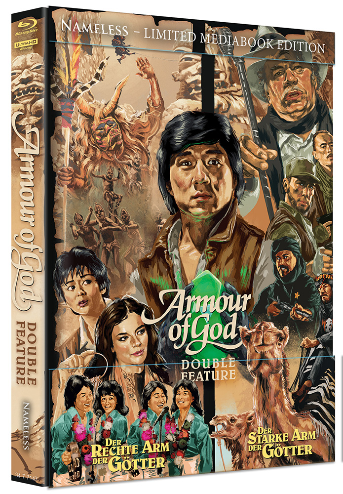 ARMOUR OF GOD 1&2 (4K UHD+Blu-Ray) (4Discs) - Mediabook - Limited 500 Edition