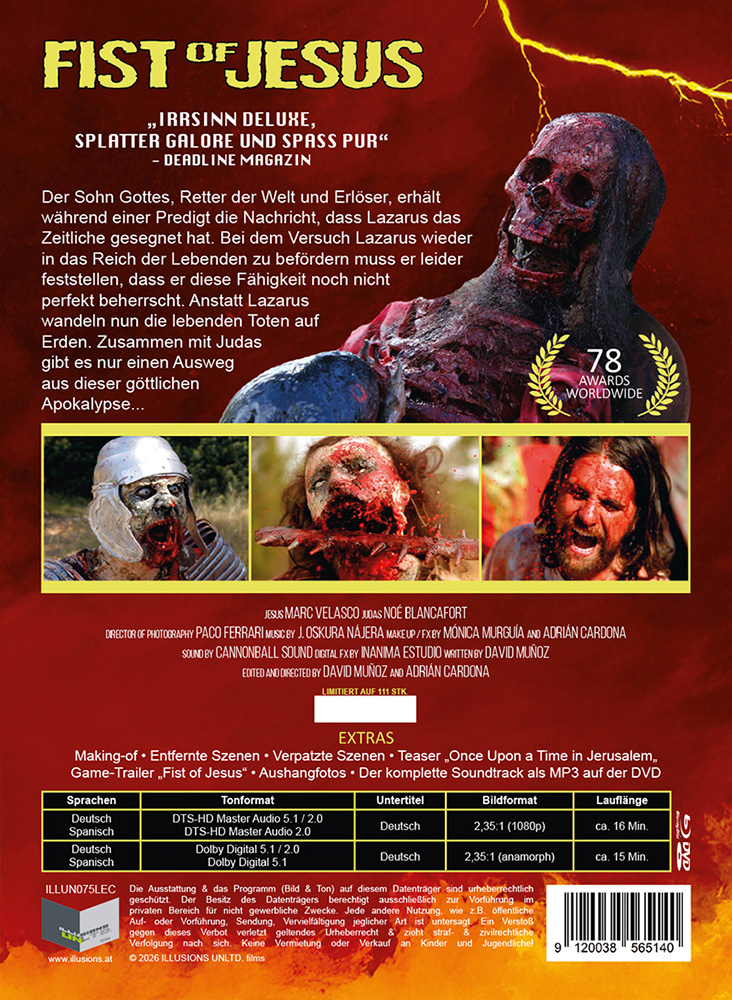 FIST OF JESUS [Kurzfilm] (Blu-Ray+DVD) - Cover C - Mediabook - Cover C - Mediabook - Limited 111 Edition
