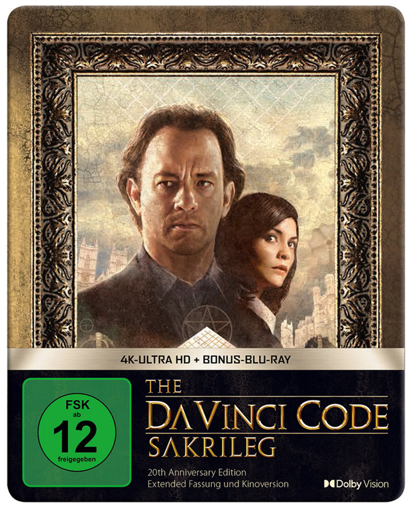 DA VINCI CODE, THE - SAKRILEG (4K UHD) (3Discs) - Extended Version & Kinofassung - Limited SteelBook Edition