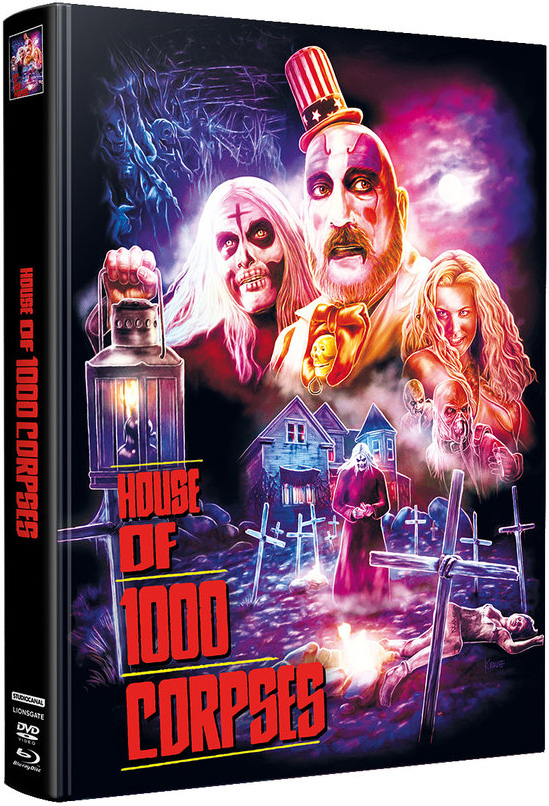 HAUS DER 1000 LEICHEN (Blu-Ray+DVD) - Mediabook (Wattiert) - Limited Edition