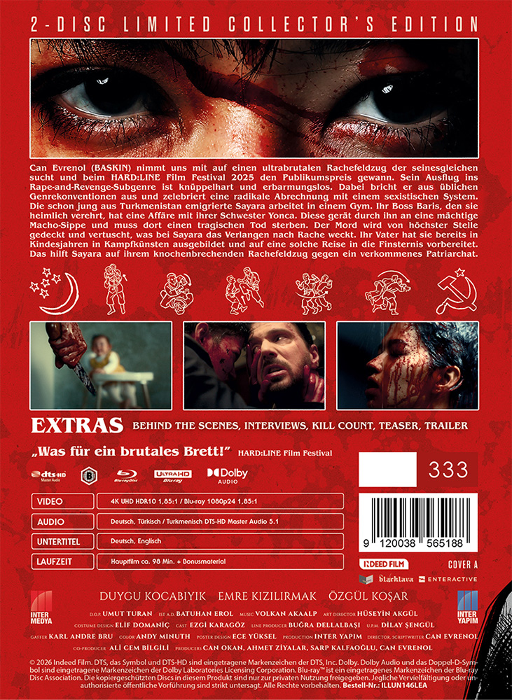 SAYARA - REVENGE IS DARKNESS (4K UHD+Blu-Ray) - Cover A - Mediabook - Limited 333 Edition