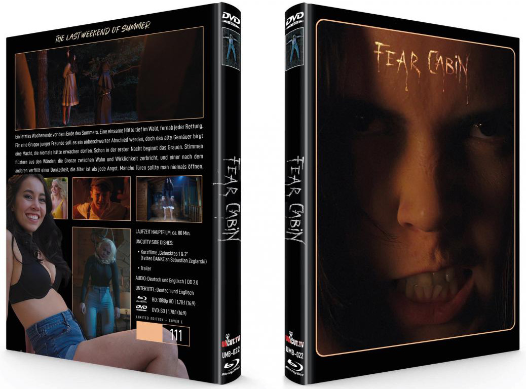 FEAR CABIN (Blu-Ray+DVD) - Cover E - Mediabook - Limited 111 Edition