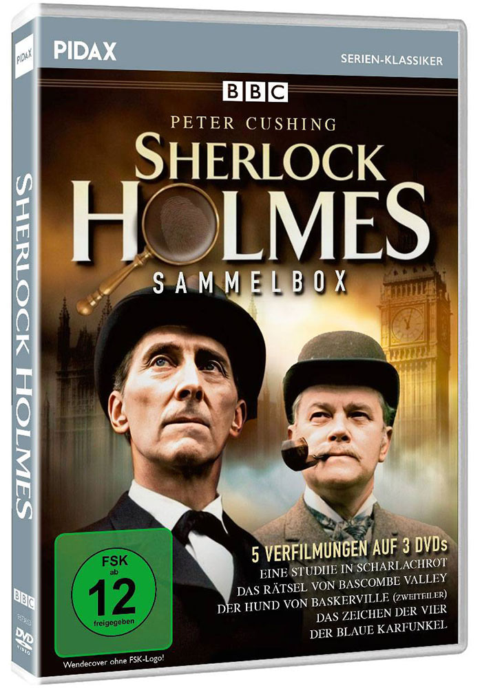 SHERLOCK HOLMES SAMMELBOX (3DVDs) - 5 Verfilmungen