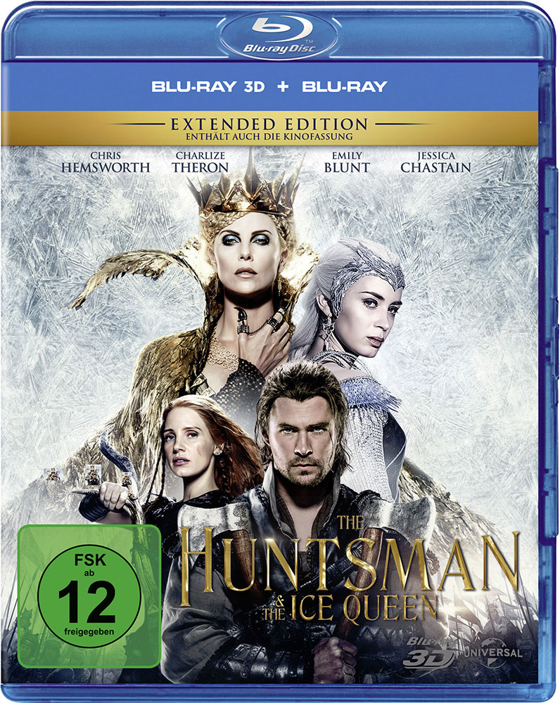 HUNTSMAN & THE ICE QUEEN, THE (Blu-Ray 3D+Blu-Ray) - 2D & 3D Version - Kinofassung + Extended