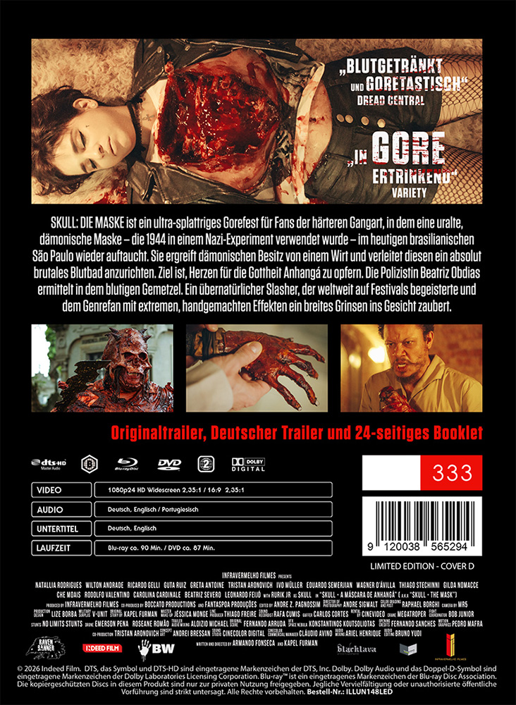 SKULL - DIE MASKE (Blu-Ray+DVD) - Cover D - Mediabook - Limited 333 Edition