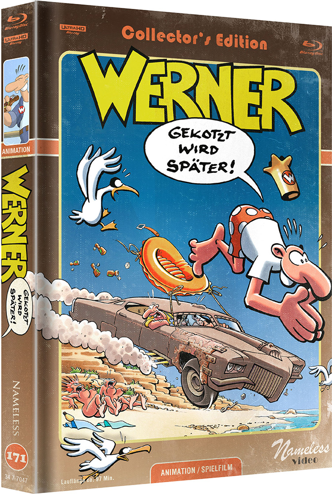 WERNER - GEKOTZT WIRD SPÄTER (4K UHD+Blu-Ray) - Cover B - Mediabook - Limited 333 Edition