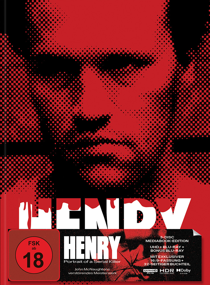 HENRY - PORTRAIT OF A SERIAL KILLER (4K UHD+2Blu-Rays) - Cover B - Mediabook - Limited 750 Edition