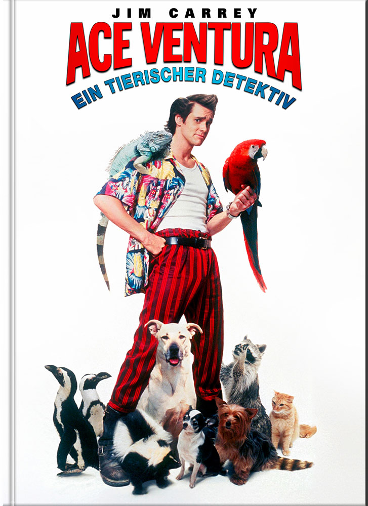 ACE VENTURA - EIN TIERISCHER DETEKTIV (Blu-Ray) (2Discs) - Cover D - Mediabook - Limited 222 Edition - 3 Filmfassungen