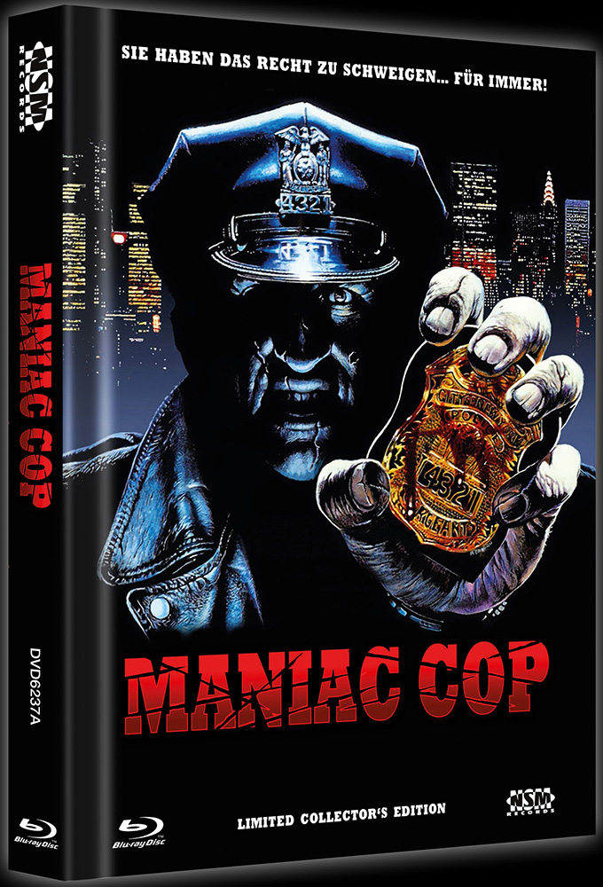 Maniac Cop 1 (2DVD+Blu-Ray) - Cover A - Mediabook 010/999
