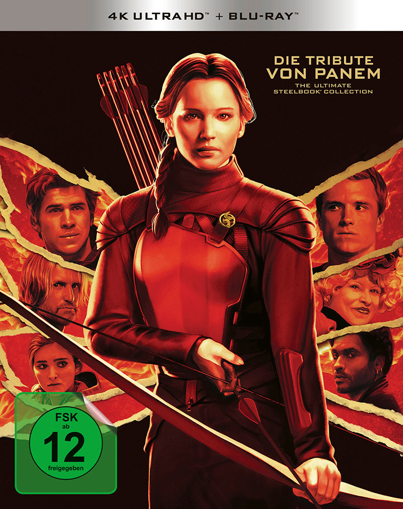 TRIBUTE VON PANEM, DIE (4K UHD+Blu-Ray) (8Discs) - 10th Anniversary Steelbook Collection