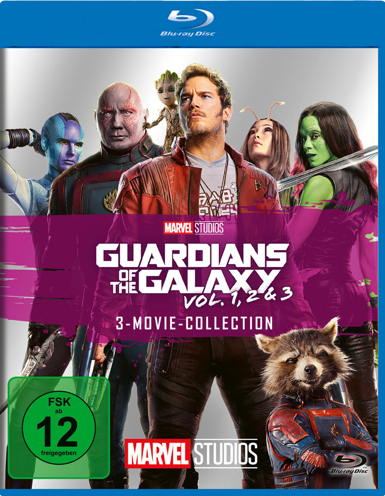 GUARDIANS OF THE GALAXY (Blu-Ray) (3Discs)- 3-Movie-Collection