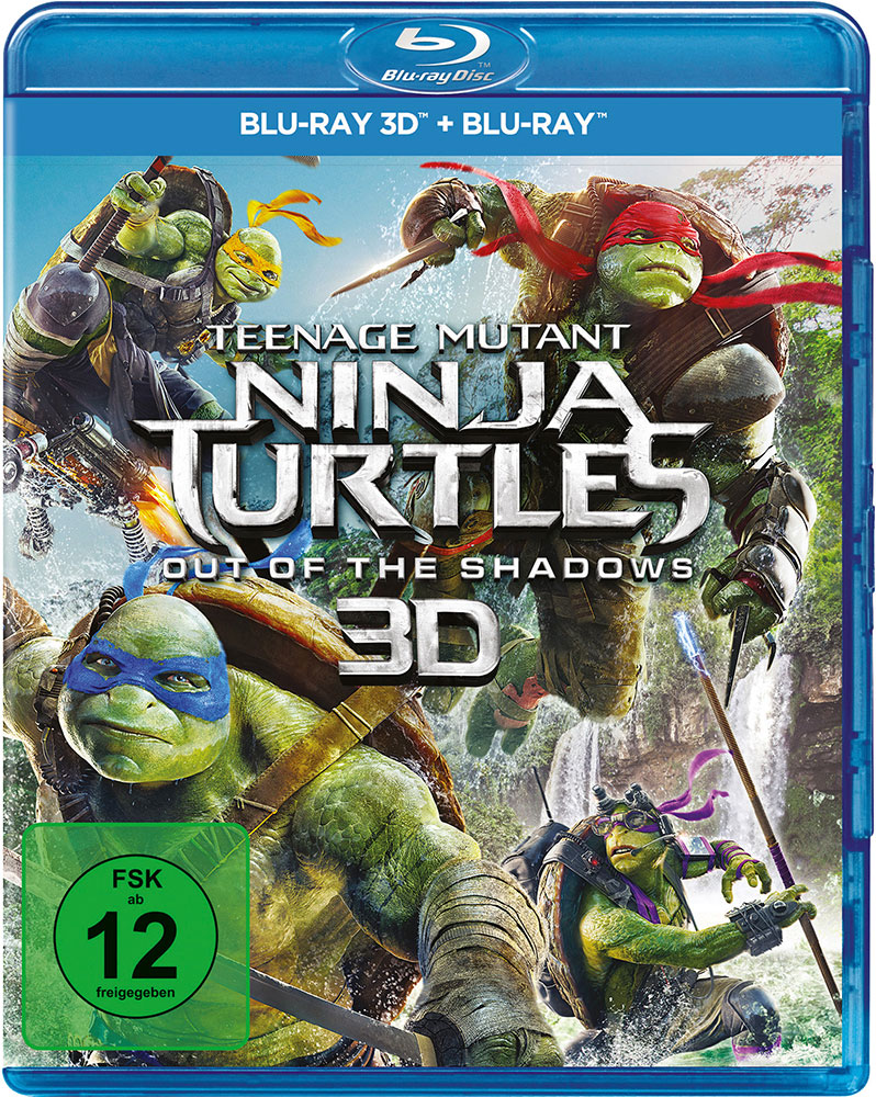 TEENAGE MUTANT NINJA TURTLES 2 - OUT OF THE SHADOWS (Blu-Ray 3D+Blu-Ray) (2Discs)