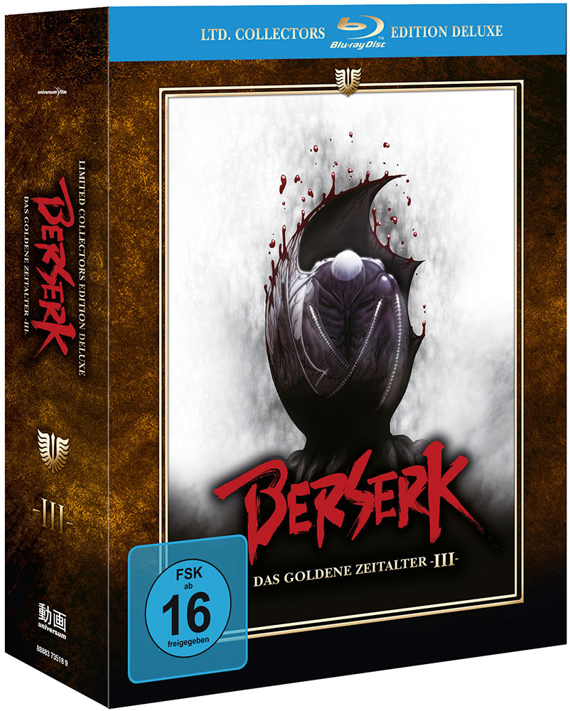 BERSERK - DAS GOLDENE ZEITALTER 3 (Blu-Ray) - Limited Collectors Edition Deluxe