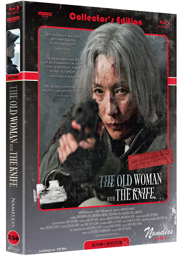OLD WOMAN WITH THE KNIFE, THE (4K UHD+Blu-Ray) - Cover C - Mediabook - Limited 333 Edition