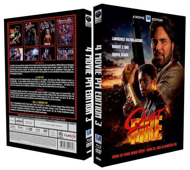 4 Movie PM Edition 3 - QUIET FIRE - Mediabook (Blu-Ray) - Limited 155 Edition