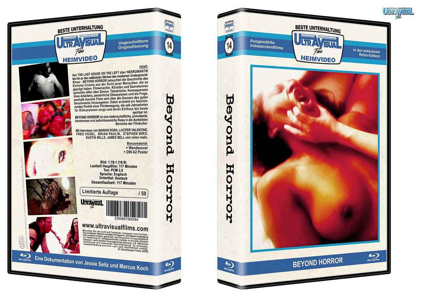 BEYOND HORROR: THE HISTORY AND SUB-CULTURE OF RED FILMS (Blu-Ray) - Retro Edition inkl. Poster - Limited 50 Edition