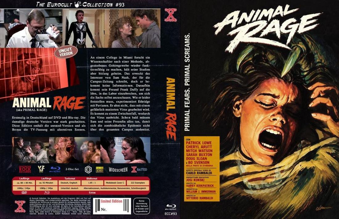 ANIMAL RAGE (Blu-Ray+DVD) - Cover C - Mediabook - Limited 222 Edition