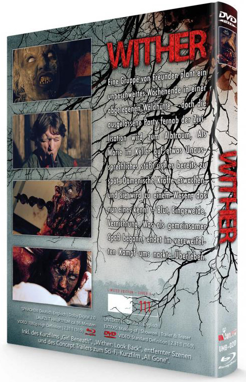 WITHER (CABIN OF THE DEAD) (Blu-Ray+DVD) - Cover D - Mediabook - Limited 111 Edition