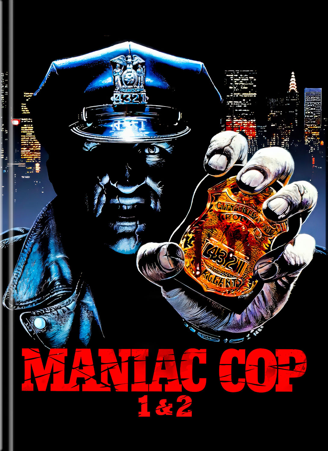 MANIAC COP 1&2 (4K UHDs+Blu-Ray) (4Discs) - Cover A - Mediabook - Limited Edition - Uncut