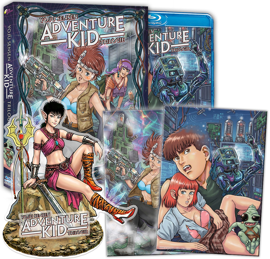 ADVENTURE KID TRILOGIE (OmU) (Blu-Ray) - Schuber + 2 Postkarten + Acryl Figur