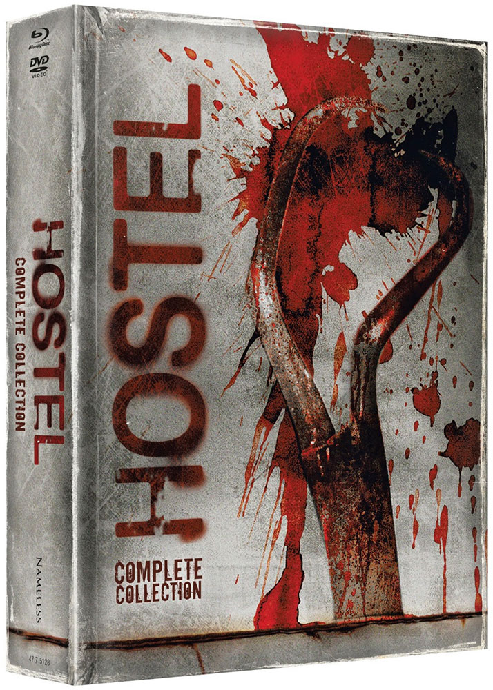 HOSTEL 1-3 (Blu-Ray+DVD) (8Discs) - Cover B - Mediabook (Wattiert) - Limited 750 Edition