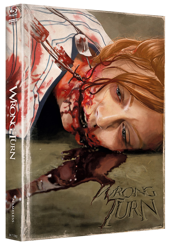 WRONG TURN (4K UHD+Blu-Ray) - Cover F - Mediabook (Wattiert) - Limited 500 Edition