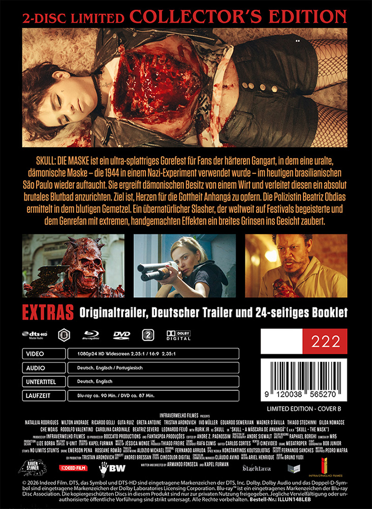 SKULL - DIE MASKE (Blu-Ray+DVD) - Cover B - Mediabook - Limited 222 Edition