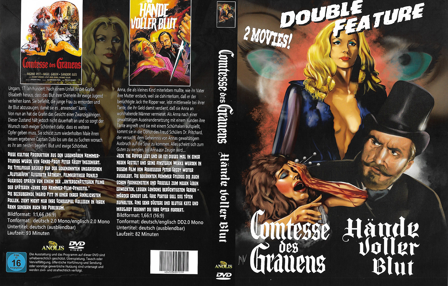 COMTESSE DES GRAUENS / HÄNDE VOLLER BLUT - Double Feature (2DVDs) - Monster Creatures Vol.9