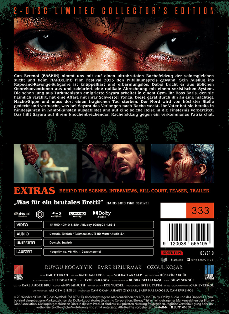 SAYARA - REVENGE IS DARKNESS (4K UHD+Blu-Ray) - Cover B - Mediabook - Limited 333 Edition