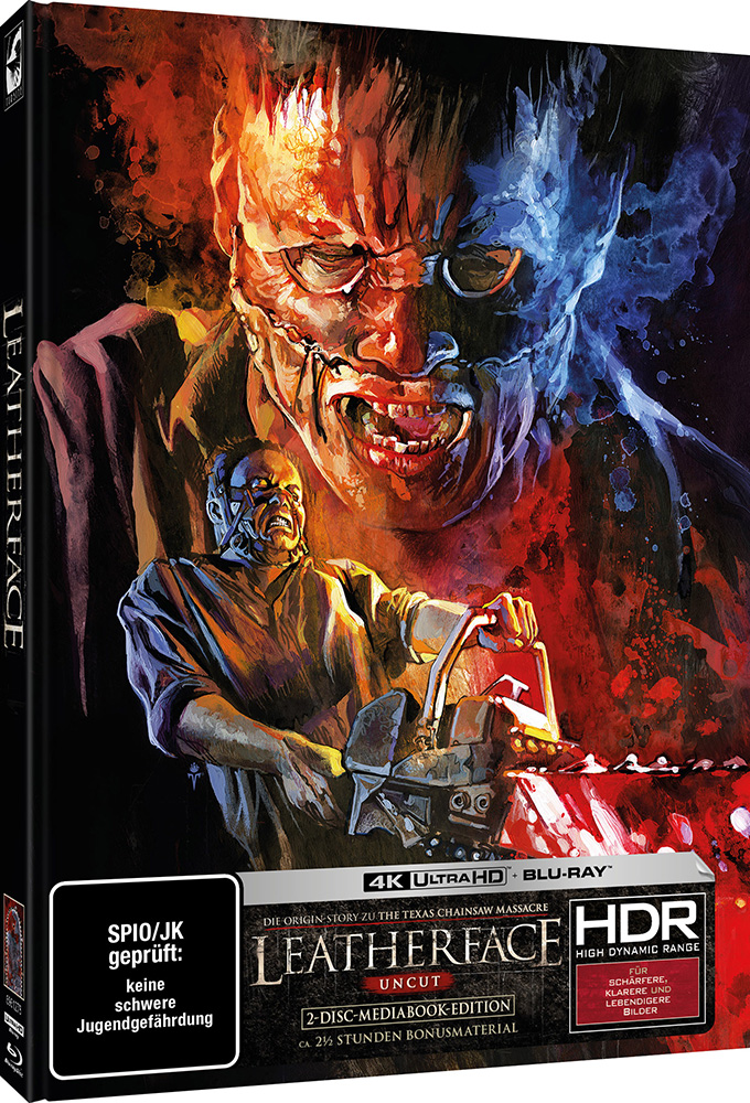 LEATHERFACE (4K UHD+Blu-Ray) - Cover A - Mediabook - Limited Edition