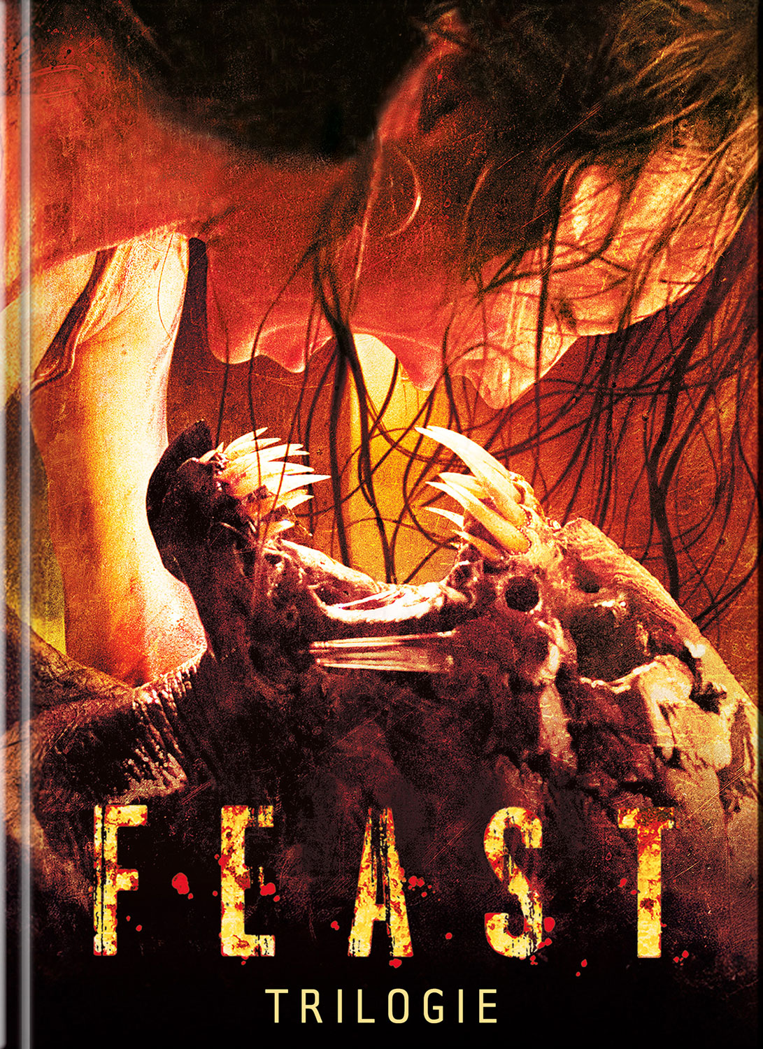 FEAST TRILOGIE (Blu-Ray) (3Discs) - Cover B - Mediabook - Limited 222 Edition - Unrated